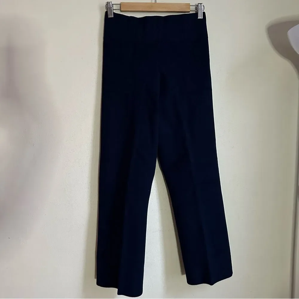 66- bq100 j crew sz m Wide-leg trouser in four-season stretch